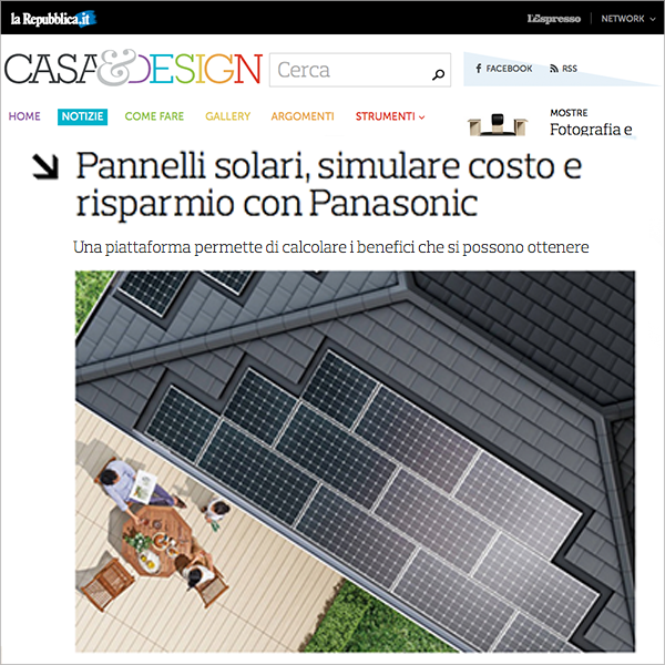 Panasonic Solar, the eco-friendly liked by the media